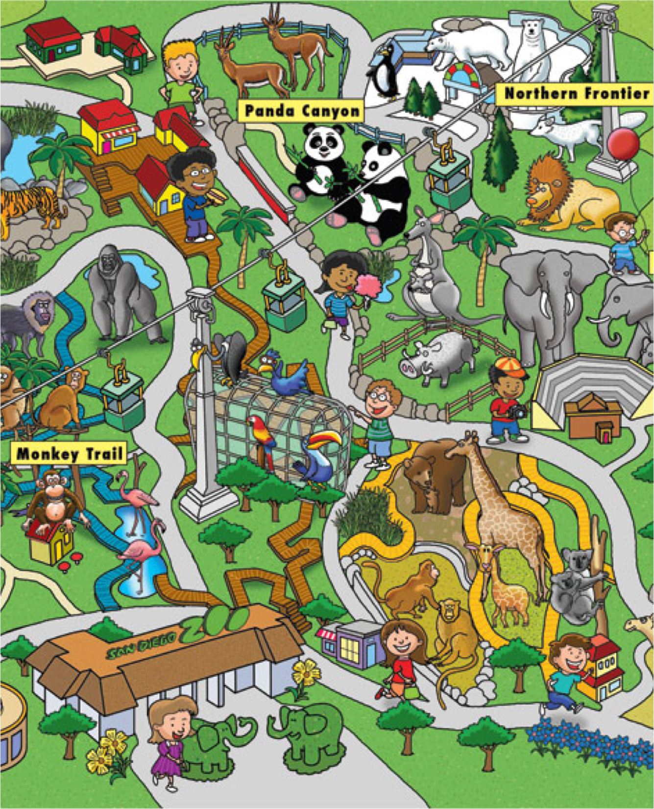 Map of Pine City Zoo